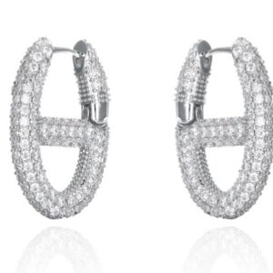 SE80586, Ladies' Moissanite Ring, S925, Rhodium Plated, White, 11.07g