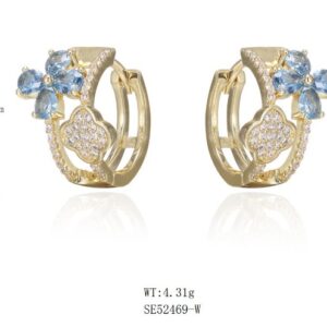 SE52469, Ladies' Moissanite Ring, S925, Rhodium Plated, White, 4.22g