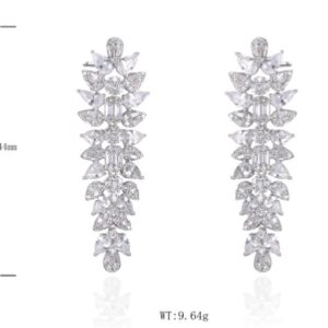 SE45612, Ladies' Moissanite Ring, S925, Rhodium Plated, White, 10.48g