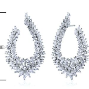 SE17535, Ladies' Moissanite Ring, S925, Rhodium Plated, White, 9.233g