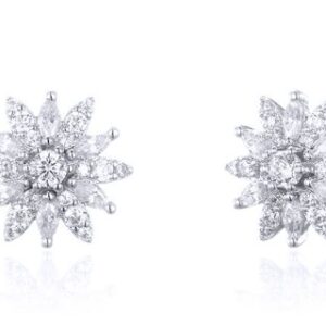 SE24948, Ladies' Moissanite Ring, S925, Rhodium Plated, White, 2.05g