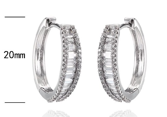 SE32636, Ladies' Moissanite Ring, S925, Rhodium Plated, White, 3.993g