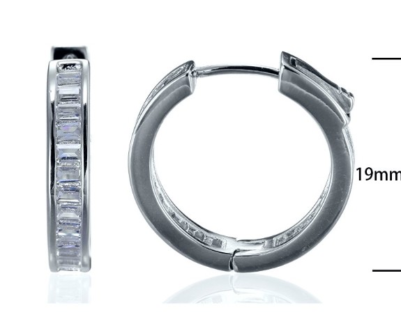 SE13974, Ladies' Moissanite Ring, S925, Rhodium Plated, White, 5.109g