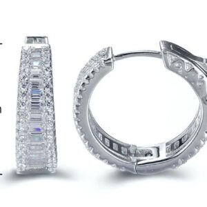 SE17352, Ladies' Moissanite Ring, S925, Rhodium Plated, White, 8.35g