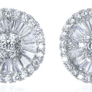 SE19011, Ladies' Moissanite Ring, S925, Rhodium Plated, White, 4.088g