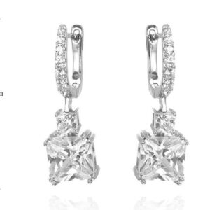 SE39292, Ladies' Moissanite Ring, S925, Rhodium Plated, White, 2.924g