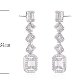 SE20563, Ladies' Moissanite Ring, S925, Rhodium Plated, White, 4.814g
