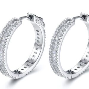 SE20044, Ladies' Moissanite Ring, S925, Rhodium Plated, White, 7.73g