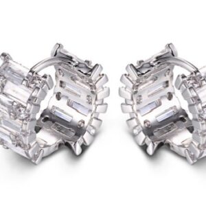 SE20089, Ladies' Moissanite Ring, S925, Rhodium Plated, White, 5.388g