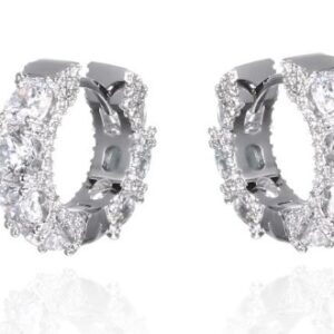 SE35337, Ladies' Moissanite Ring, S925, Rhodium Plated, White, 6.945g