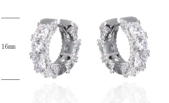 SE35337, Ladies' Moissanite Ring, S925, Rhodium Plated, White, 6.945g