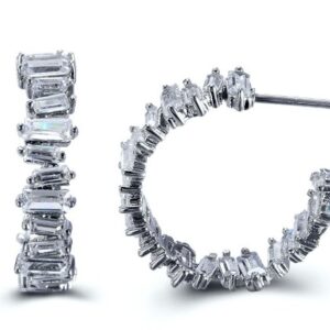 SE14921, Ladies' Moissanite Ring, S925, Rhodium Plated, White, 3.89g