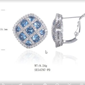 SE54797, Ladies' Moissanite Ring, S925, Rhodium Plated, White, 9g