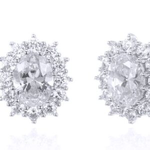 SE30696, Ladies' Moissanite Ring, S925, Rhodium Plated, White, 3.53g