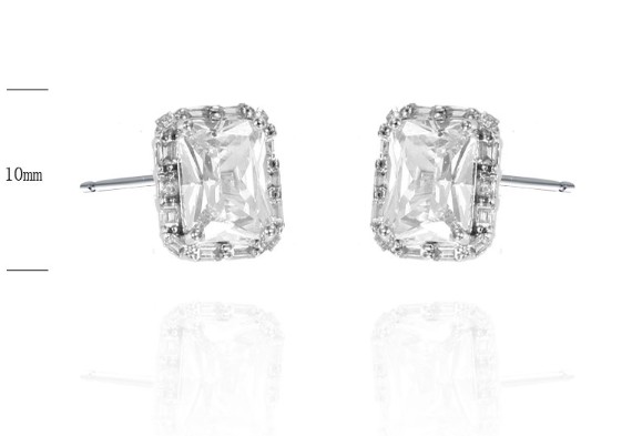 SE36875, Ladies' Moissanite Ring, S925, Rhodium Plated, White, 3.01g