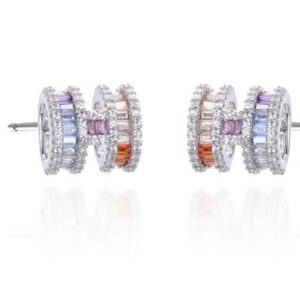SE40533, Ladies' Moissanite Ring, S925, Rhodium Plated, White, 4.13g
