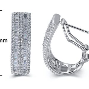SE13808, Ladies' Moissanite Ring, S925, Rhodium Plated, White, 7.2g