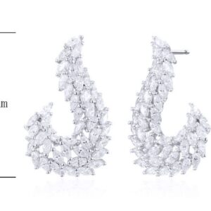 SE22683, Ladies' Moissanite Ring, S925, Rhodium Plated, White, 4.825g