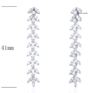 SE25117, Ladies' Moissanite Ring, S925, Rhodium Plated, White, 5.755g
