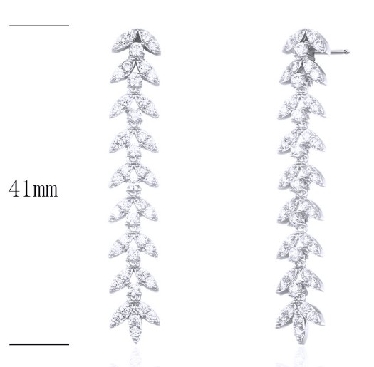 SE25117, Ladies' Moissanite Ring, S925, Rhodium Plated, White, 5.755g