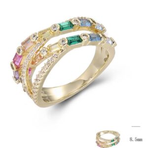 SJ47561, Ladies' Moissanite Ring, S925, Rhodium Plated, White, 4.63g
