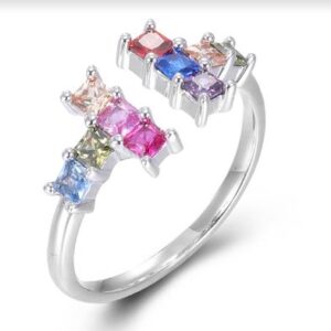 SJ45448, Ladies' Moissanite Ring, S925, Rhodium Plated, White, 2.07g