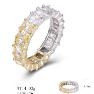 SJ49439, Ladies' Moissanite Ring, S925, Rhodium Plated, White, 3.55g