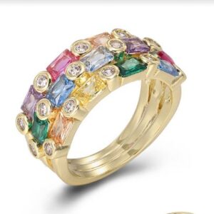SJ47555, Ladies' Moissanite Ring, S925, Rhodium Plated, White, 5.75g