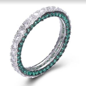 SJ44790, Ladies' Moissanite Ring, S925, Rhodium Plated, White, 2.55g