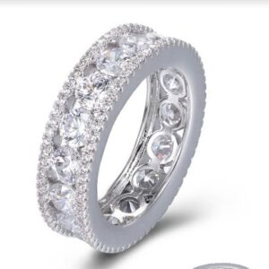 SJ52443, Ladies' Moissanite Ring, S925, Rhodium Plated, White, 5.49g