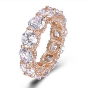SJ44718, Ladies' Moissanite Ring, S925, Rhodium Plated, White, 8.73g