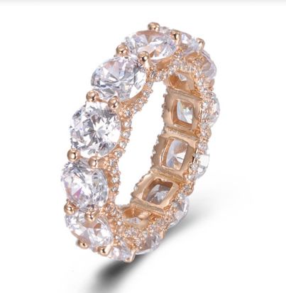 SJ44718, Ladies' Moissanite Ring, S925, Rhodium Plated, White, 8.73g