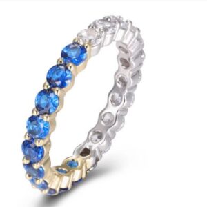 SJ49437, Ladies' Moissanite Ring, S925, Rhodium Plated, White, 2.53g