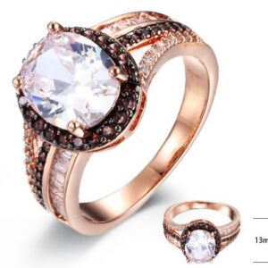 SJ41019, Ladies' Moissanite Ring, S925, Rhodium Plated, White, 4.3g
