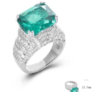 SJ46253, Ladies' Moissanite Ring, S925, Rhodium Plated, White, 9.74g