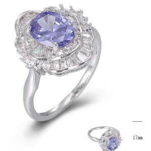 SJ47572, Ladies' Moissanite Ring, S925, Rhodium Plated, White, 3.78g