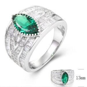 SJ34986, Ladies' Moissanite Ring, S925, Rhodium Plated, White, 6.66g