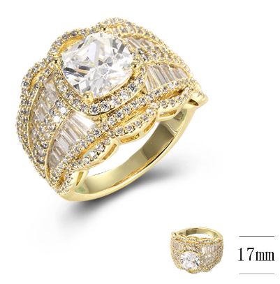 SJ41918, Ladies' Moissanite Ring, S925, Rhodium Plated, White, 7.32g