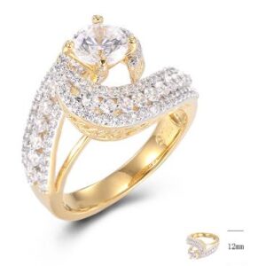 SJ42774, Ladies' Moissanite Ring, S925, Rhodium Plated, White, 4.82g