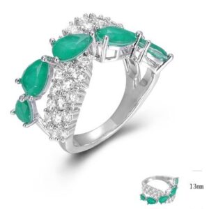 SJ45865, Ladies' Moissanite Ring, S925, Rhodium Plated, White, 5.09g