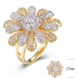 SJ32038, Ladies' Moissanite Ring, S925, Rhodium Plated, White, 4.41g