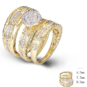 SJ47647, Ladies' Moissanite Ring, S925, Rhodium Plated, White, 7.37g