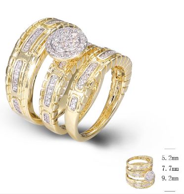 SJ47647, Ladies' Moissanite Ring, S925, Rhodium Plated, White, 7.37g