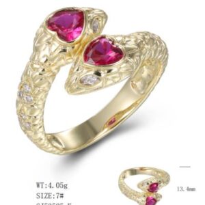 SJ53525, Ladies' Moissanite Ring, S925, Rhodium Plated, White, 4.78g