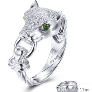 SJ31565, Ladies' Moissanite Ring, S925, Rhodium Plated, White, 6.92g