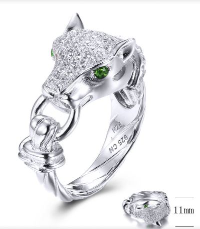 SJ31565, Ladies' Moissanite Ring, S925, Rhodium Plated, White, 6.92g
