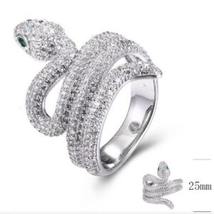 SJ33240, Ladies' Moissanite Ring, S925, Rhodium Plated, White, 5.78g