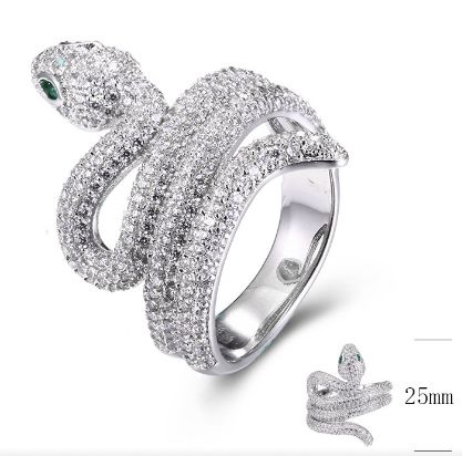 SJ33240, Ladies' Moissanite Ring, S925, Rhodium Plated, White, 5.78g