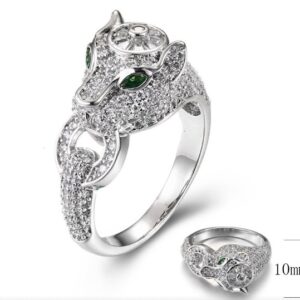 SJ39244, Ladies' Moissanite Ring, S925, Rhodium Plated, White, 5.3g