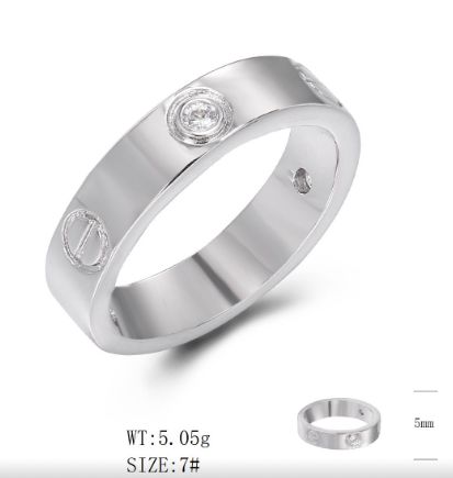 SJ49008, Ladies' Moissanite Ring, S925, Rhodium Plated, White, 5.56g